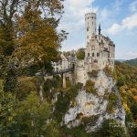 Herbstliche Farben, vorher- nachher Bilder mit/bei der Schloss Lichtenstein