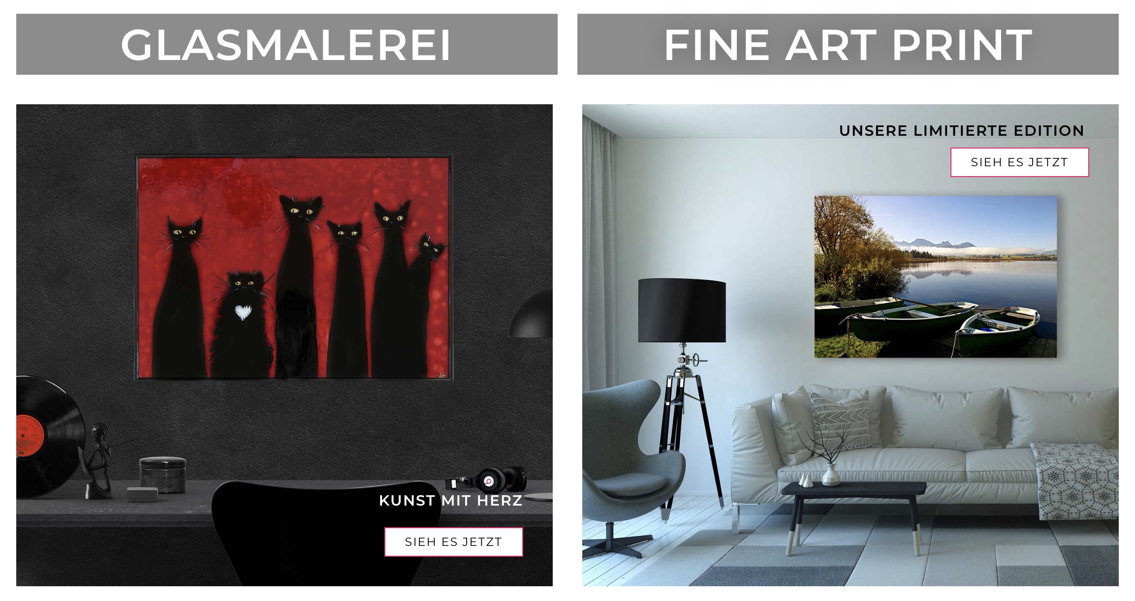 ONLINE KUNSTGALERIE 2 neues Webprojekt